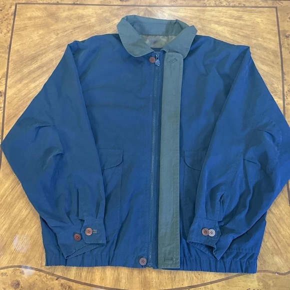 The Unbranded Brand Other - RainForest Navy Jacket Olive Collar Men's XL Outdoor Casual Layer